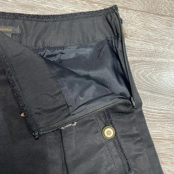 NWT BCBGMAXAZRIA Kailin Pleated Skirt Black Gold Chain 2 - Picture 13 of 14